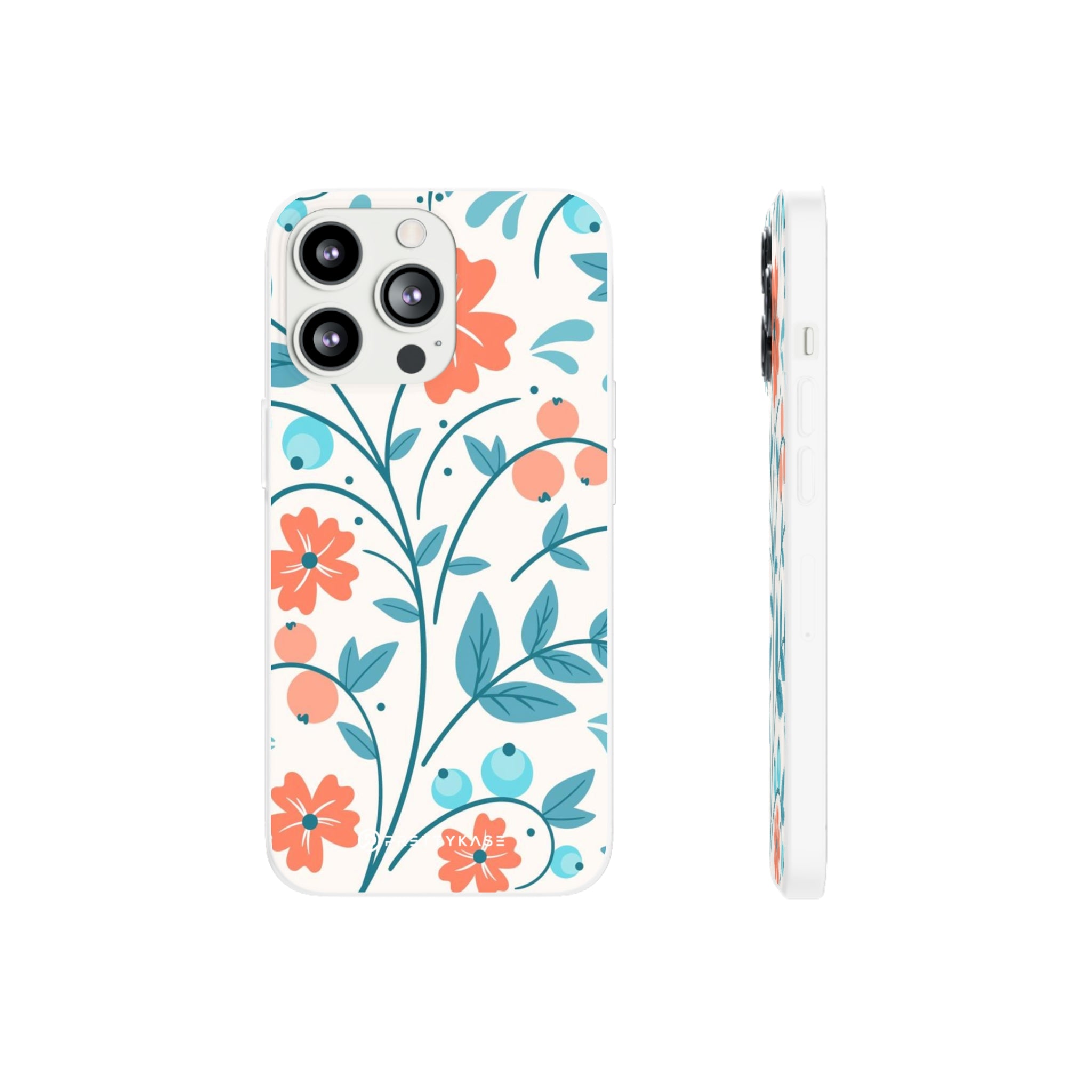 Light Peach Floral Slim