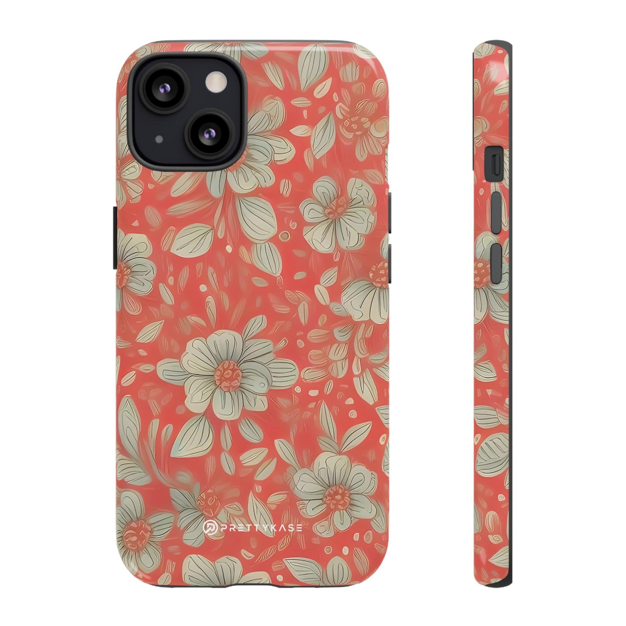 Red Orange Floral - PrettyKase