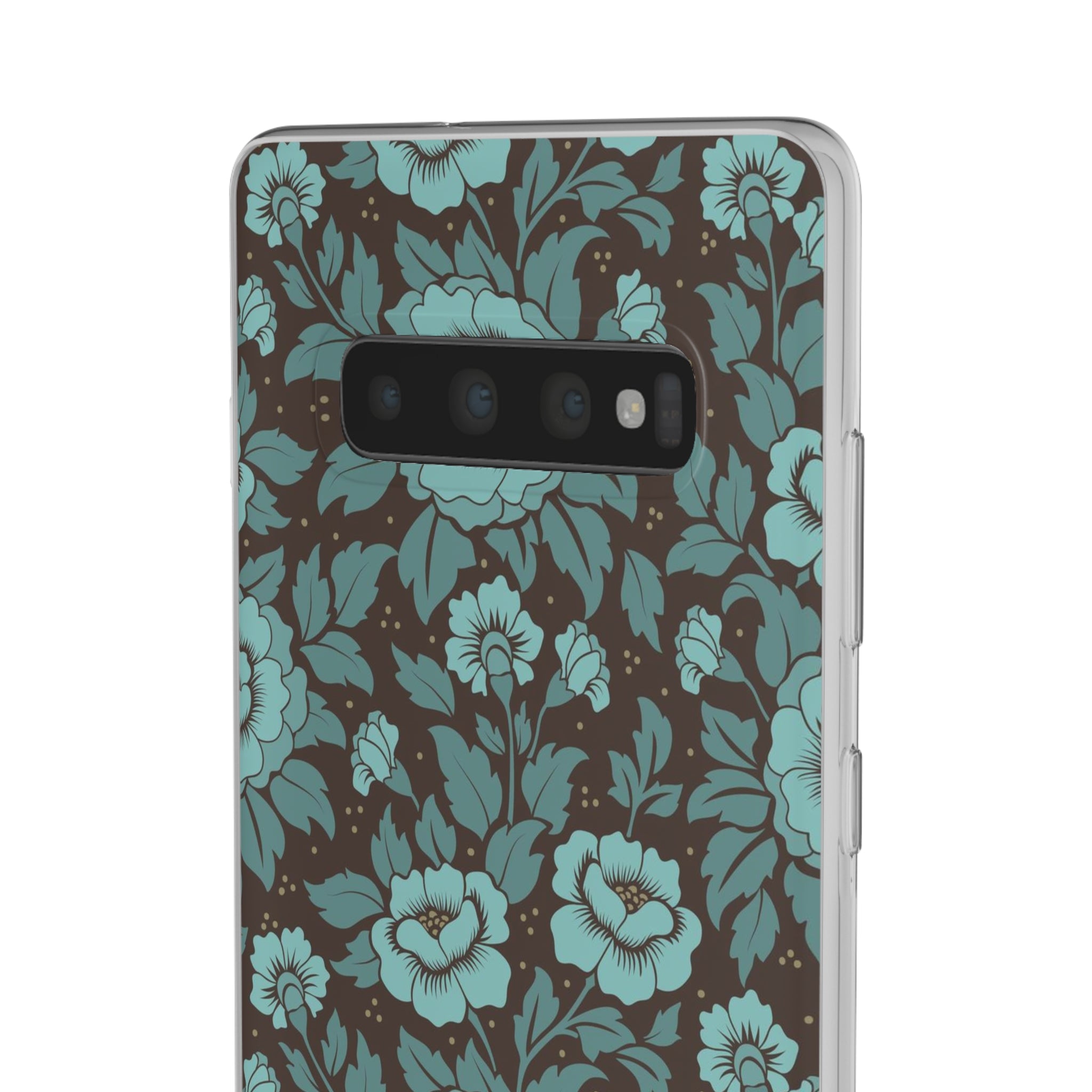 Slim floral turquoise