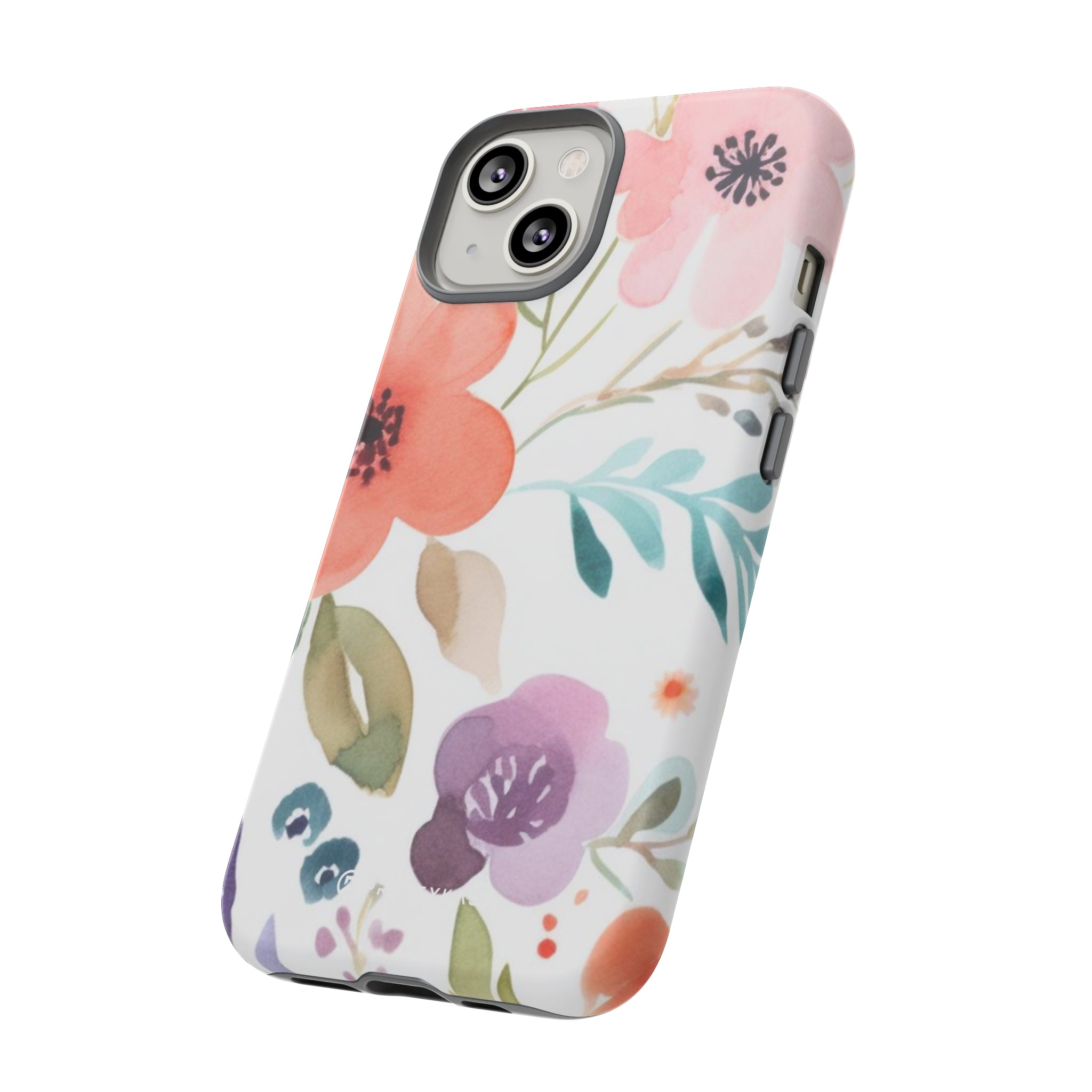 Motif de fleurs bleu rose