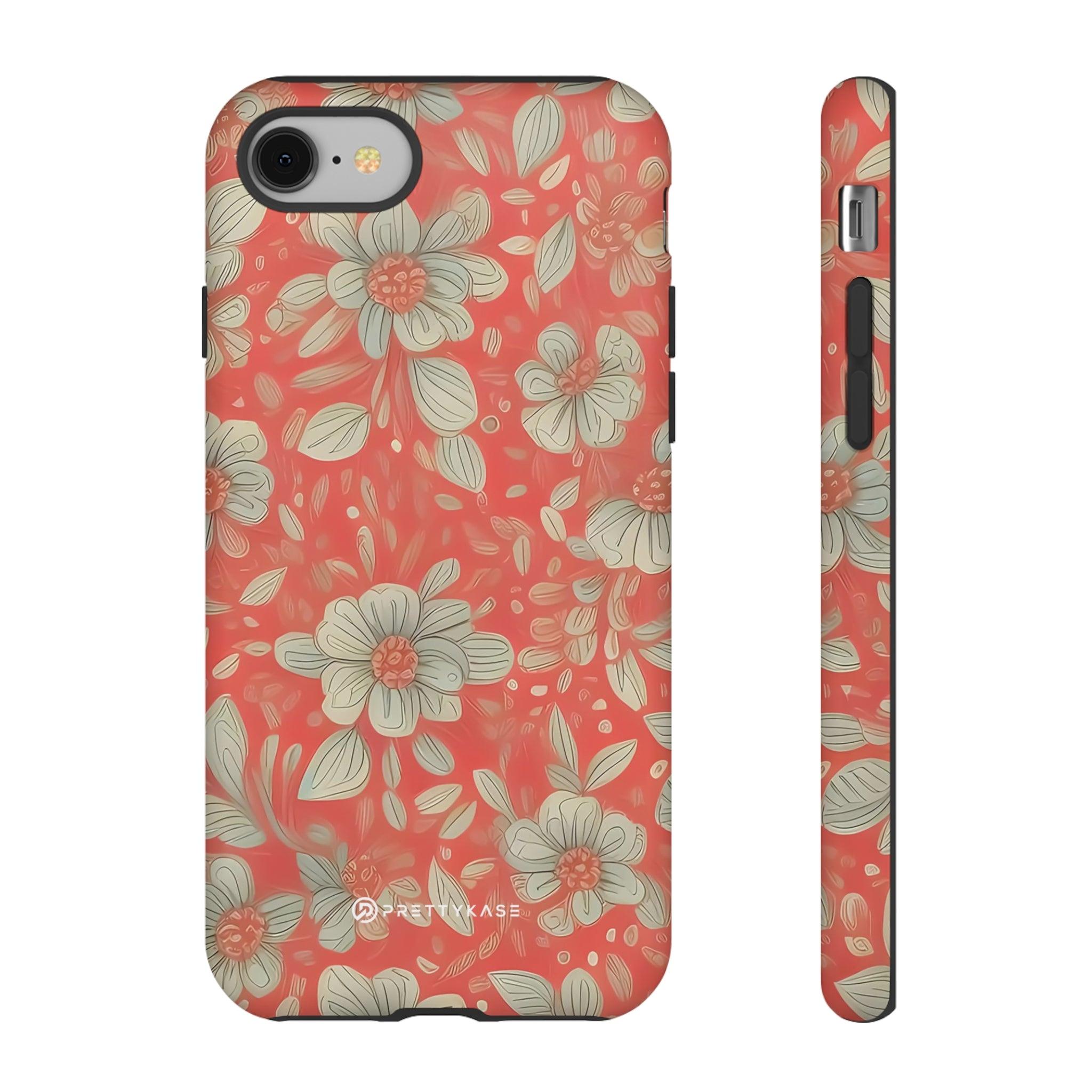 Red Orange Floral - PrettyKase