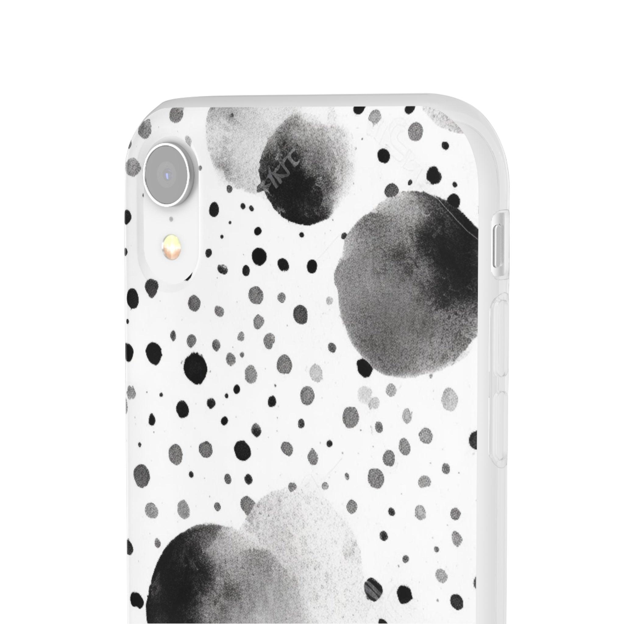 Black White watercolor Slim - PrettyKase