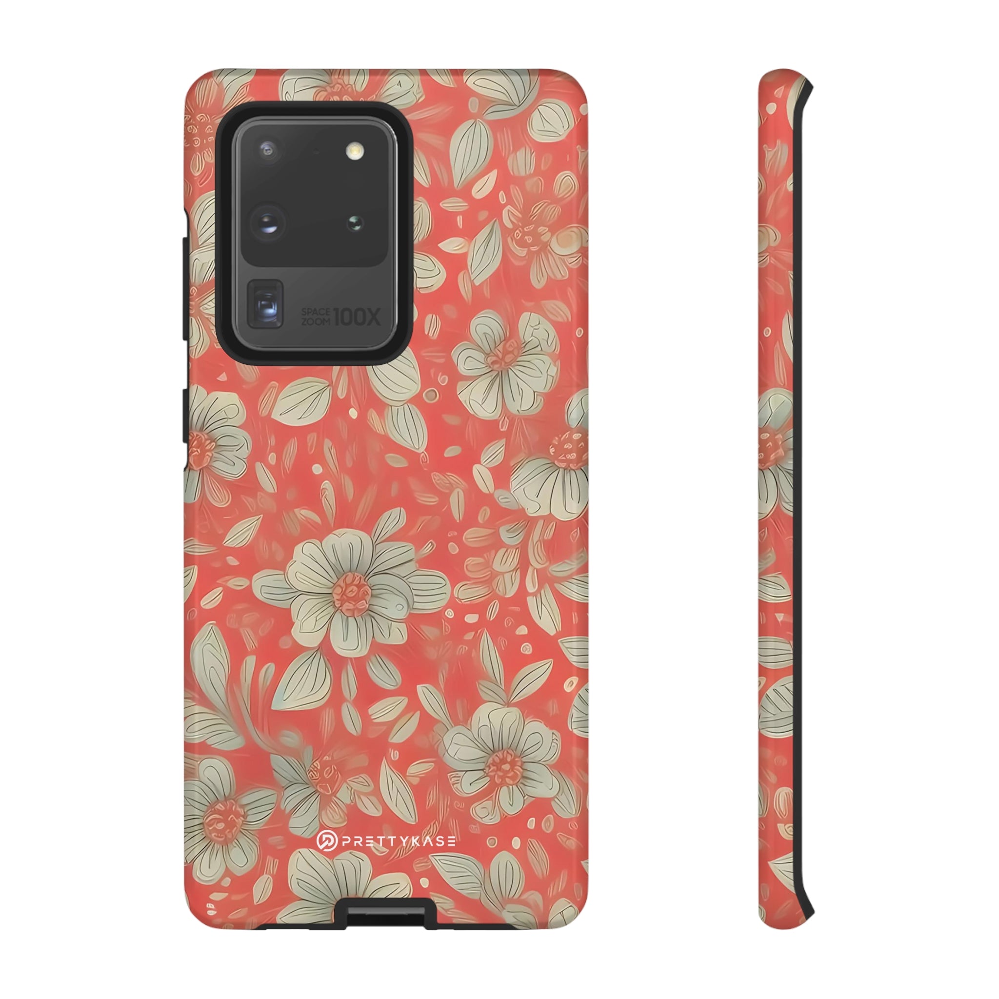 Red Orange Floral