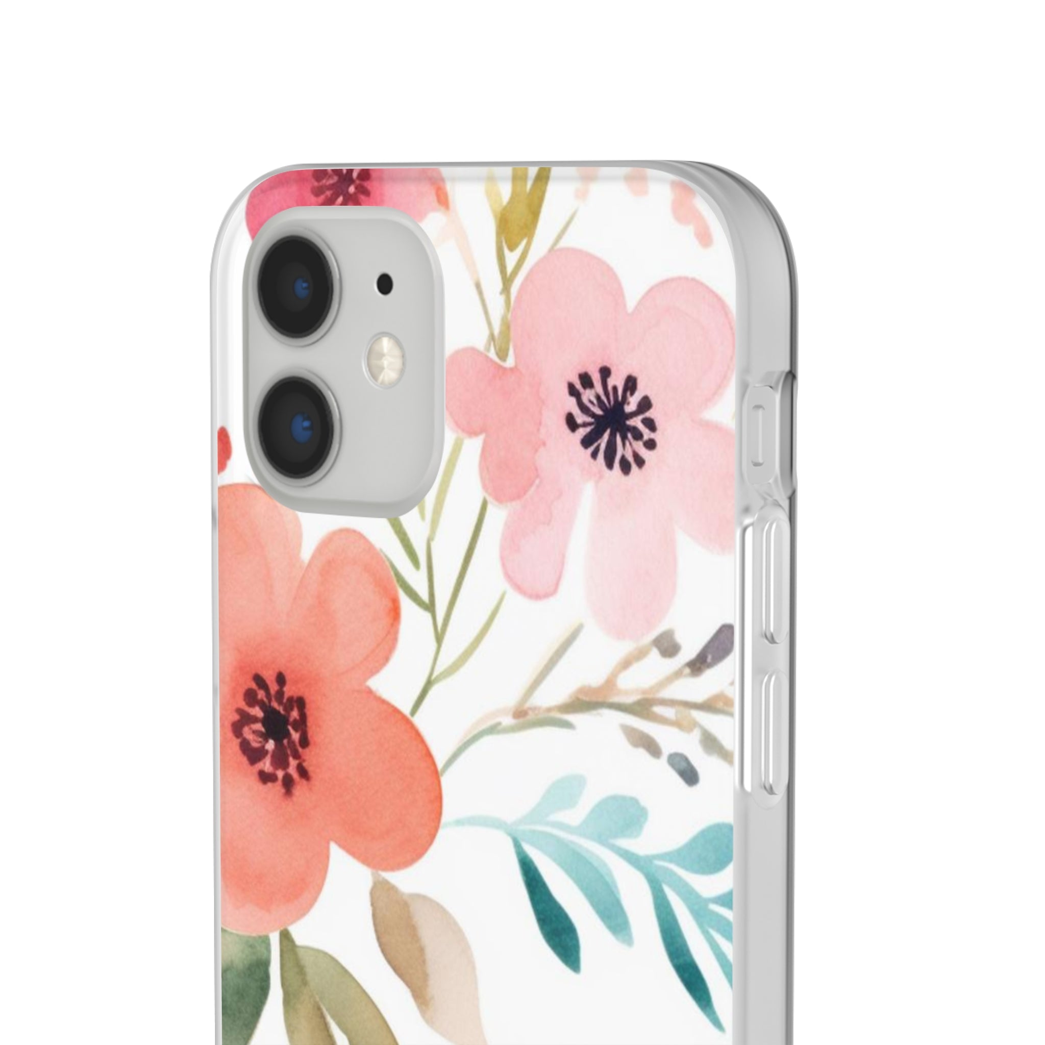 Pink Blue Flower Pattern Slim