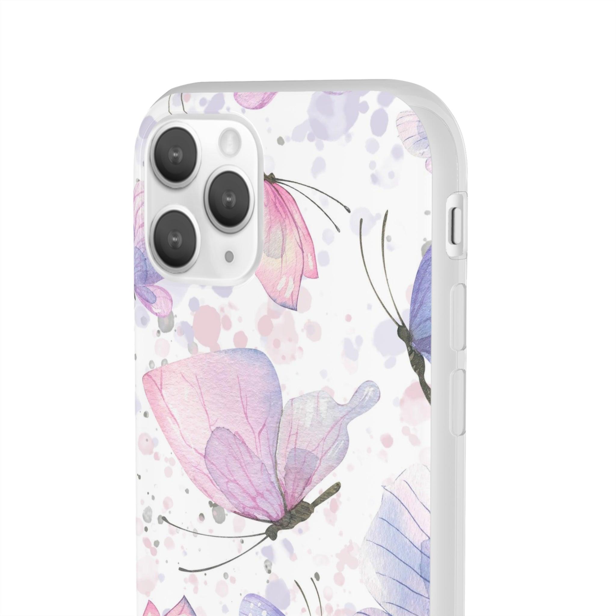 Pink Lilac Butterflies Slim - PrettyKase