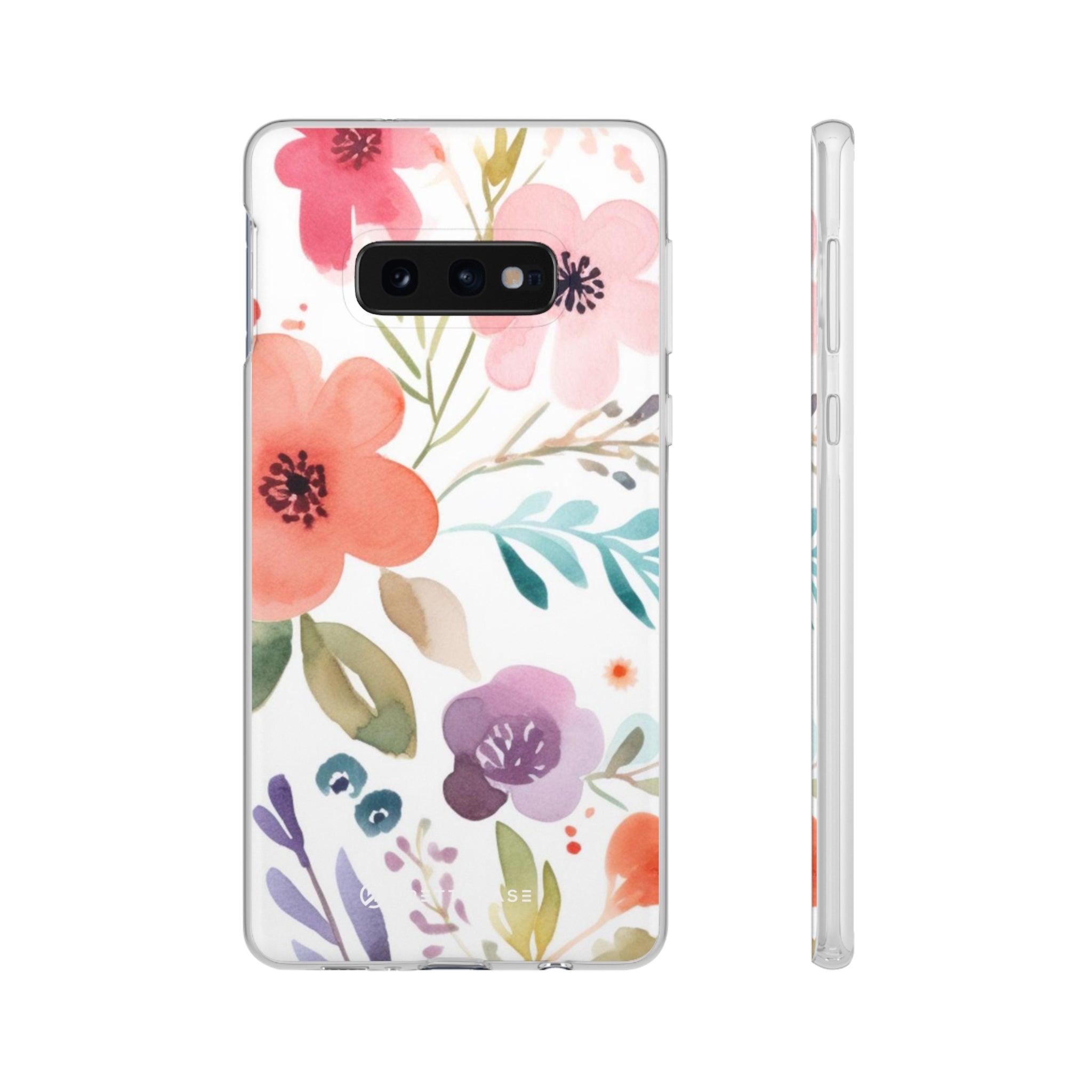 Pink Blue Flower Pattern Slim