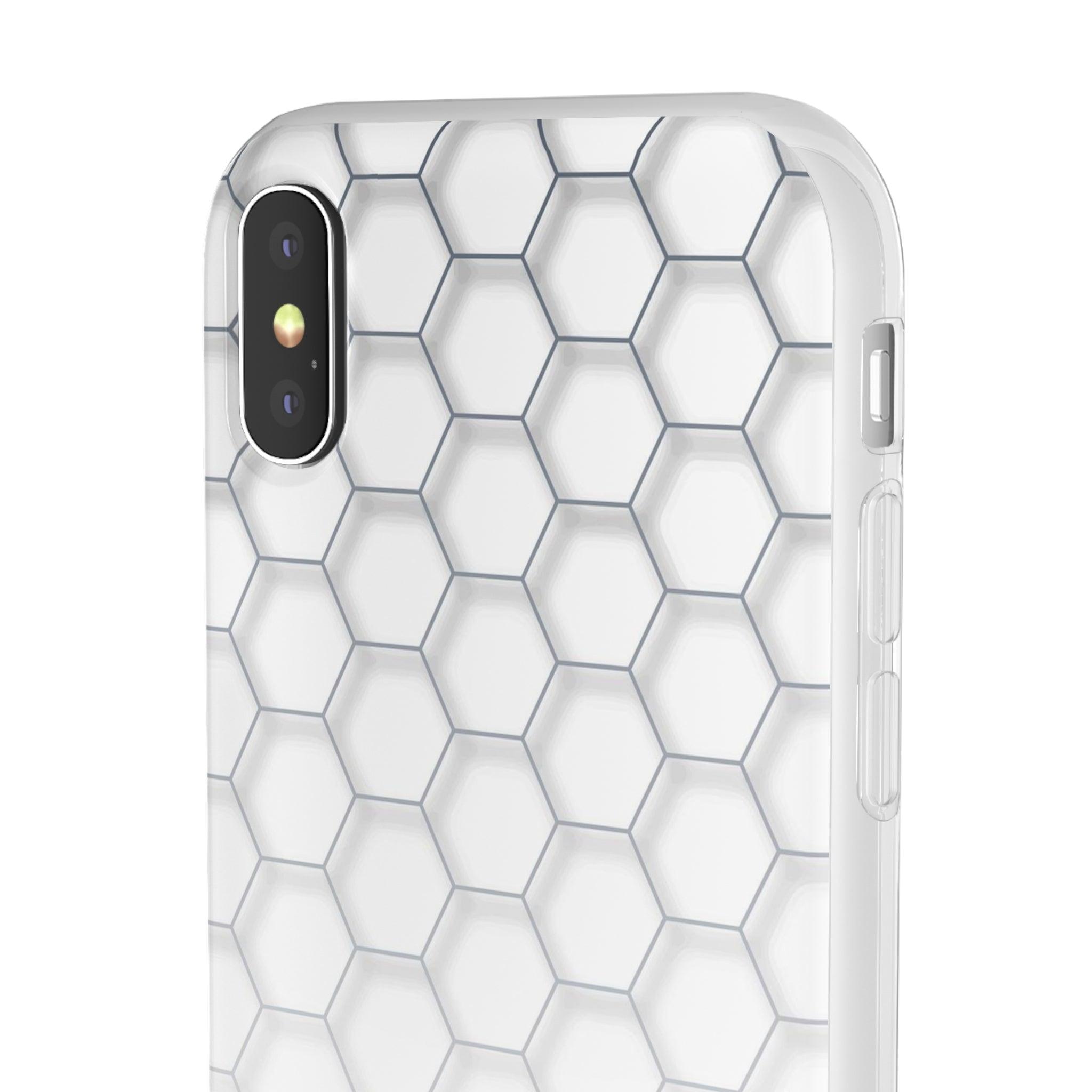 White Hexagon Slim - PrettyKase