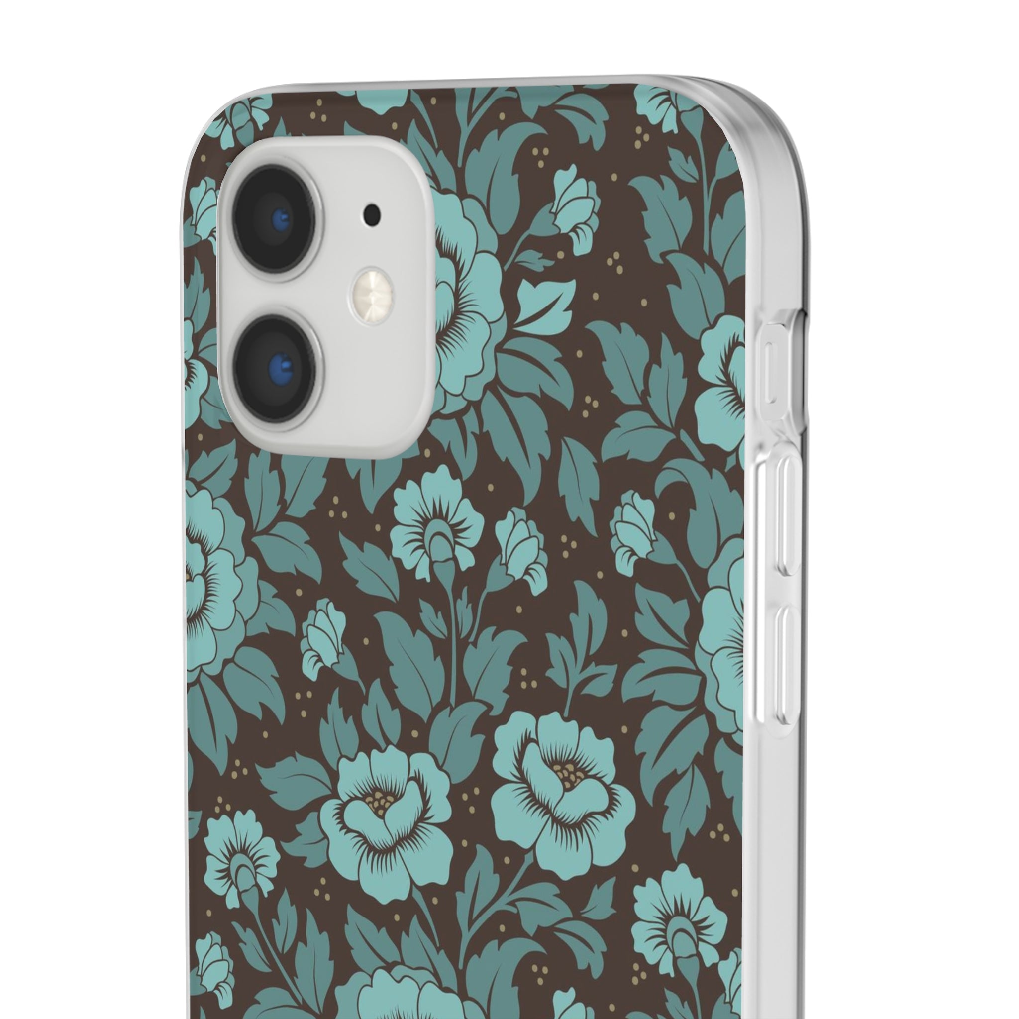 Slim floral turquoise