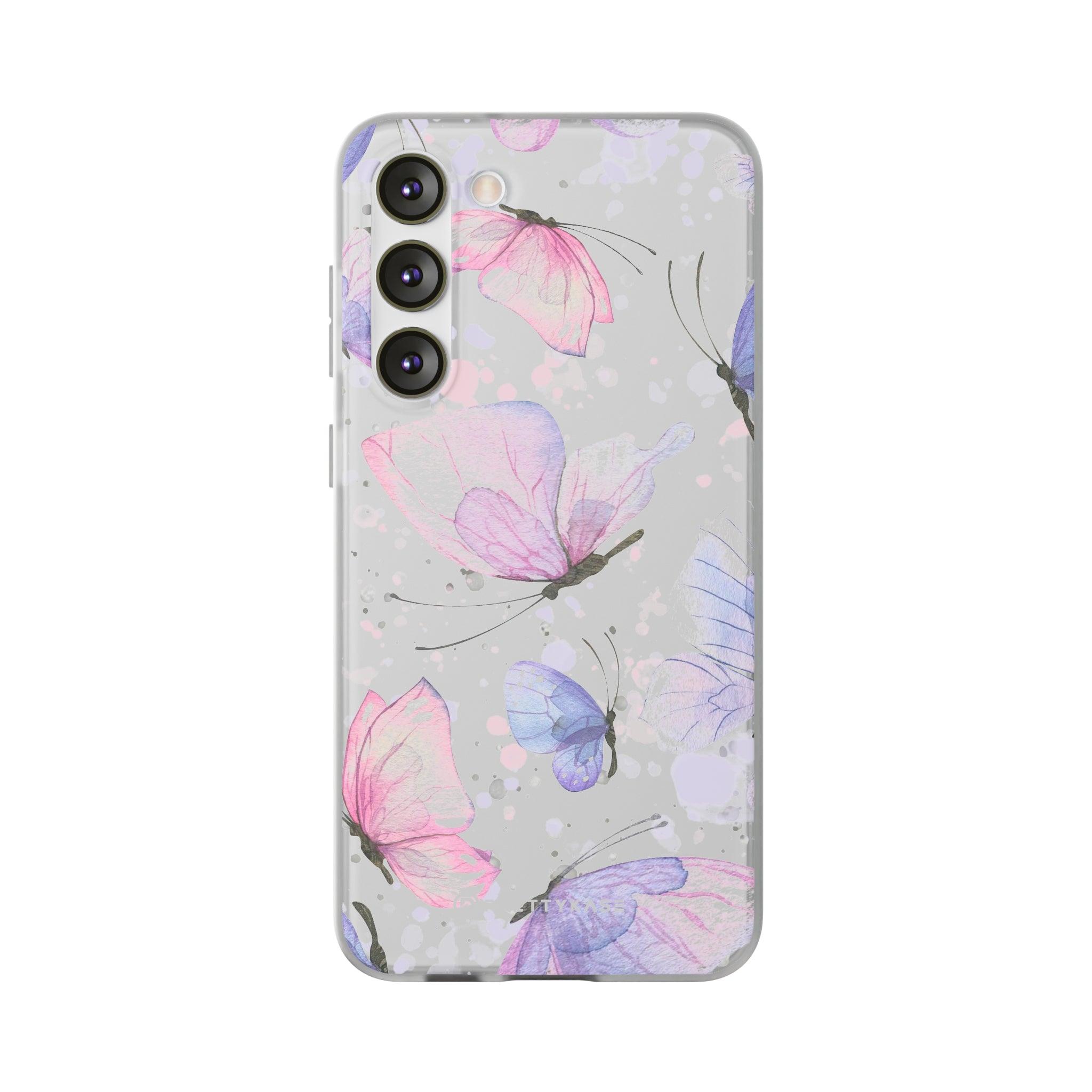 Pink Lilac Butterflies Slim - PrettyKase