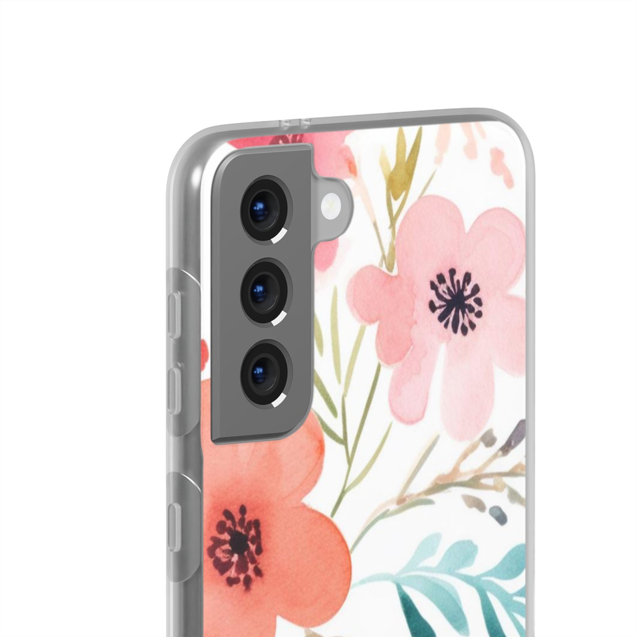 Pink Blue Flower Pattern Slim