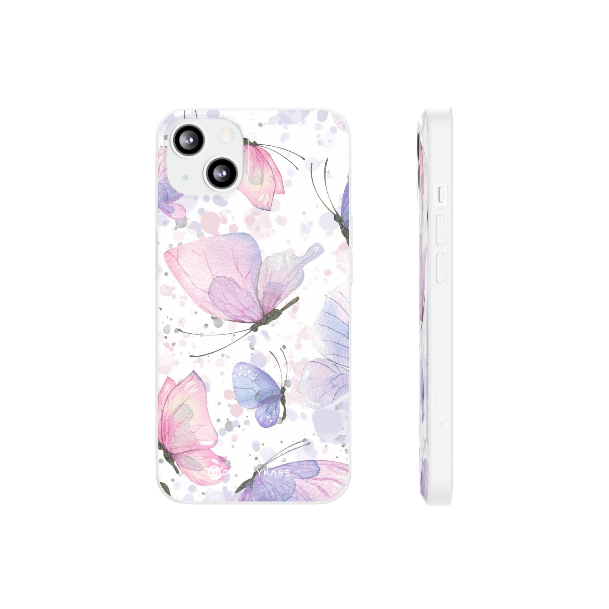 Pink Lilac Butterflies Slim - PrettyKase